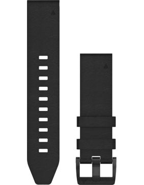 Garmin Fenix 5 Quickfit 22mm black leather strap 010-12740-01