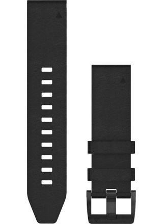 Garmin Fenix 5 Quickfit 22mm black leather strap 010-12740-01