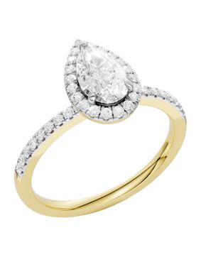 Midem Amsterdam Halo diamond ring 1.00ct gold