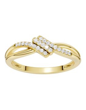 Lykken Elegance diamond ring gold 0.086 ct
