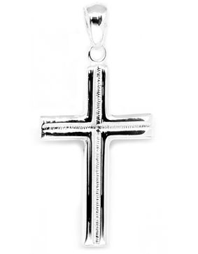 Hopeapuro cross-pendant