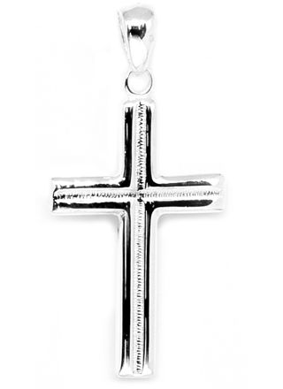 Hopeapuro cross-pendant
