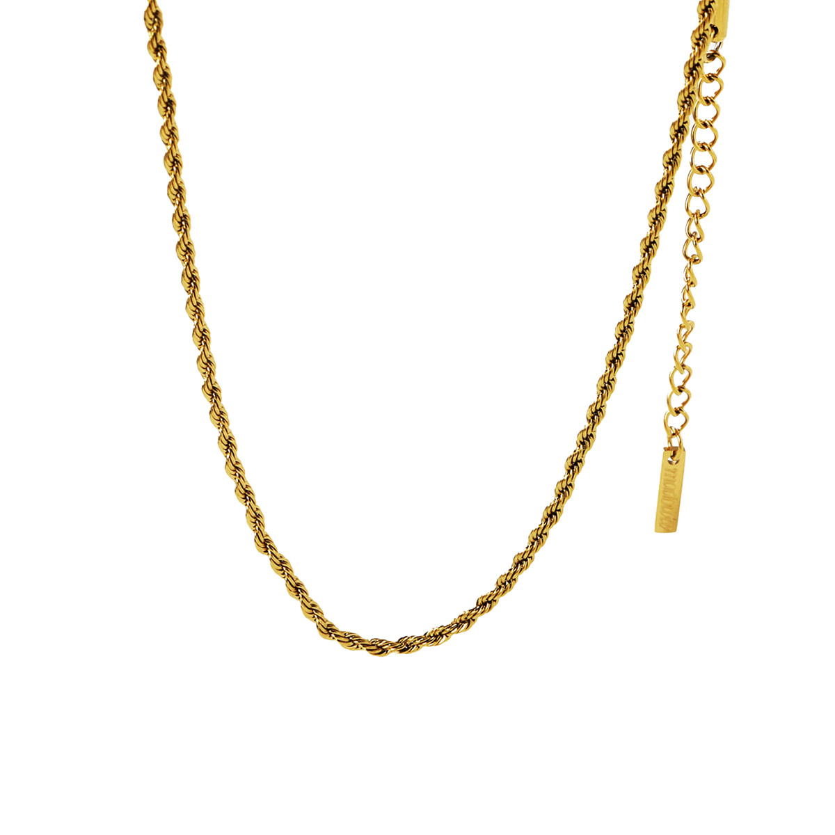 Madoww Unisex Rope Chain gold-plated necklace