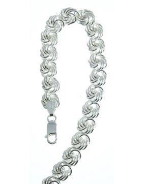 Rosetta Necklace 925 Sterling Silver 10mm ROSE100