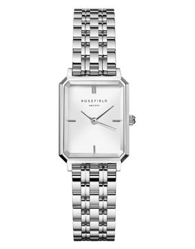 Rosefield The Octagon XS White Sunray Steel Silver OWGSS-O63