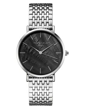 Rosefield The Upper East Side Black MOP Steel Silver UBSSS-U36