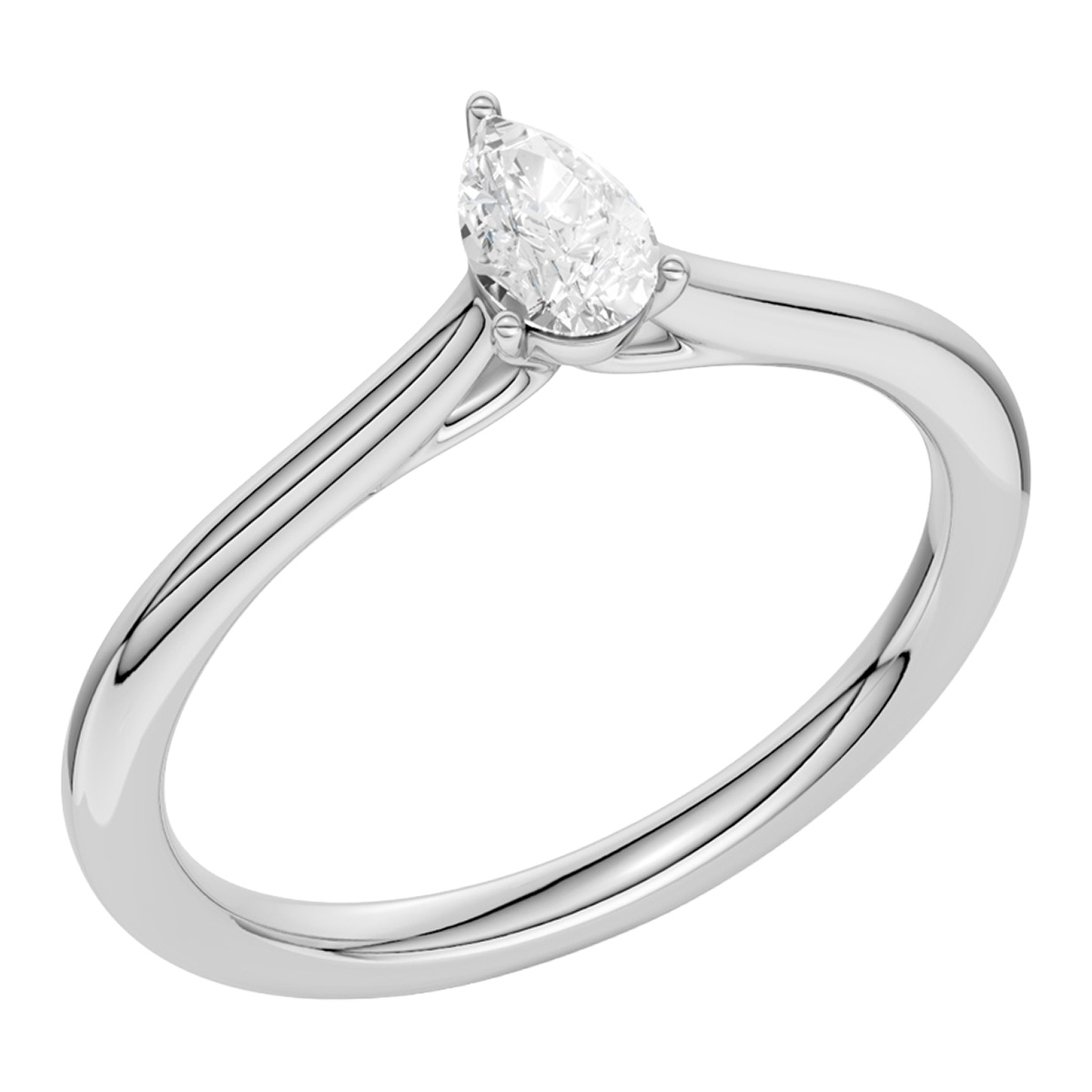 Midem Oslo diamond solitaire ring 0.25ct white gold