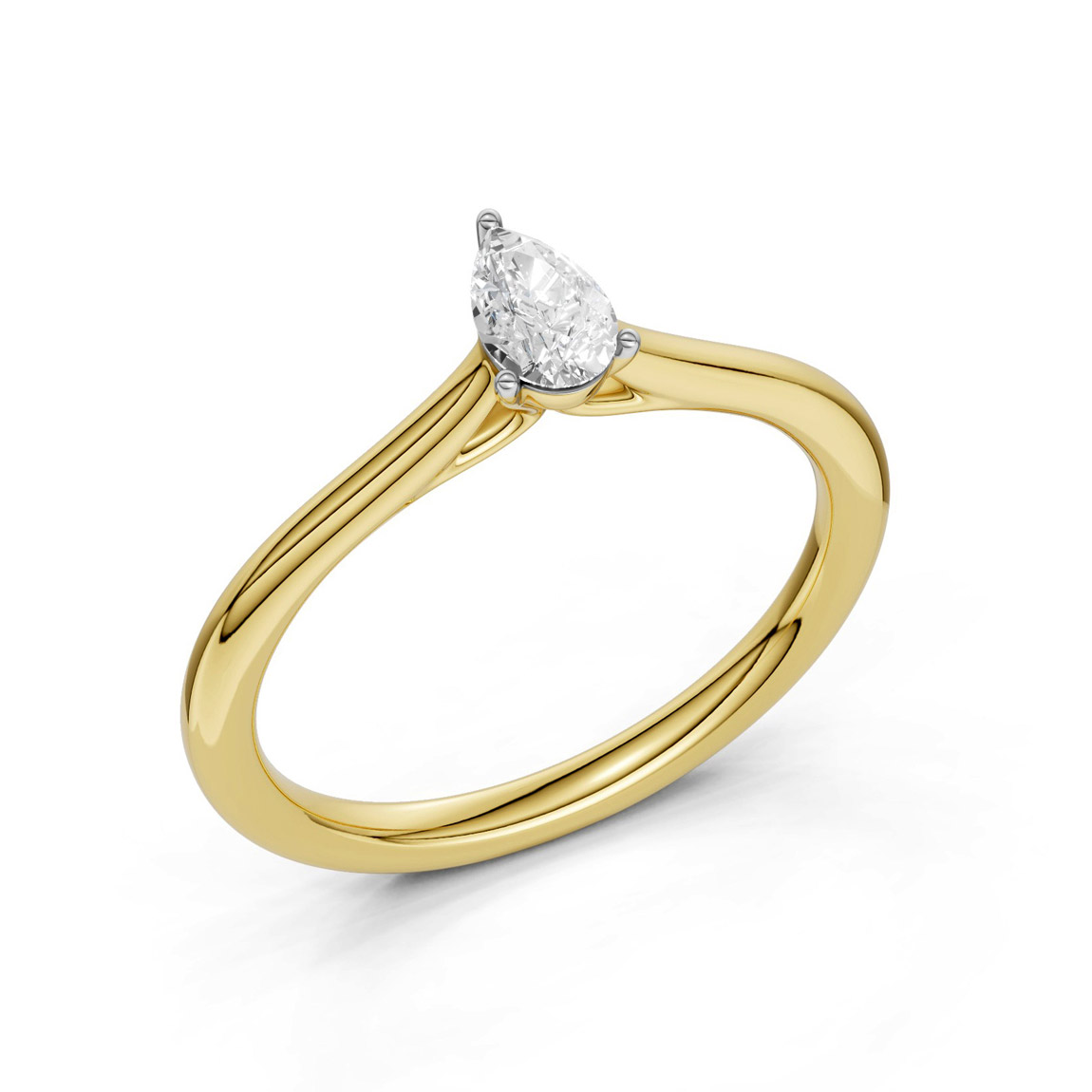 Midem Oslo diamond solitaire ring 0.25ct gold