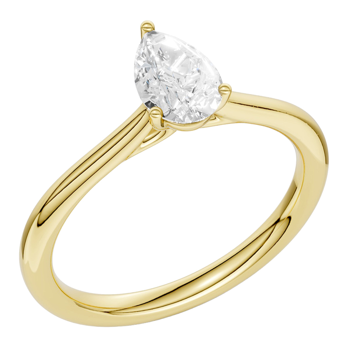 Midem Oslo diamond solitaire ring 0.50ct gold