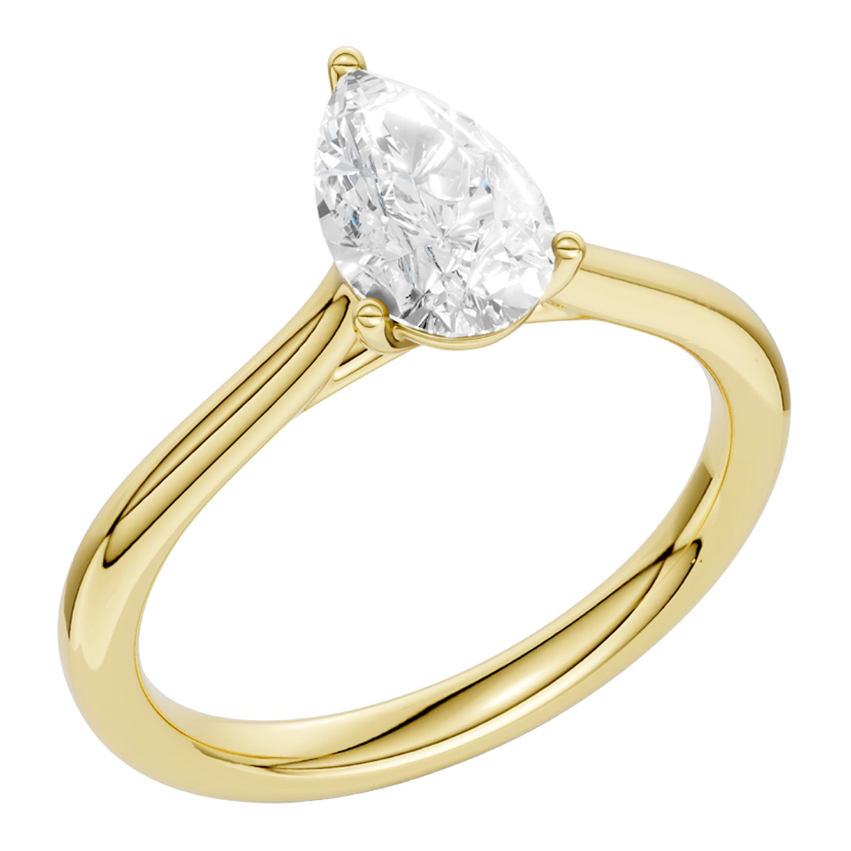 Midem Oslo diamond solitaire ring 1.00ct gold
