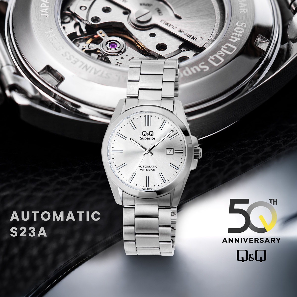 Q&Q 50TH Anniversary Automatic S23A-506VK - watchesonline.com