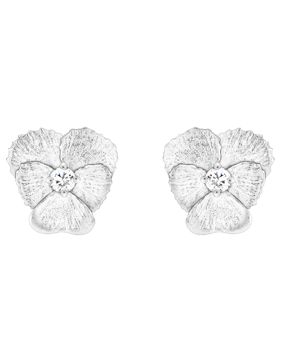 Tammi Jewellery Viola white cz silver earrings S4528Z