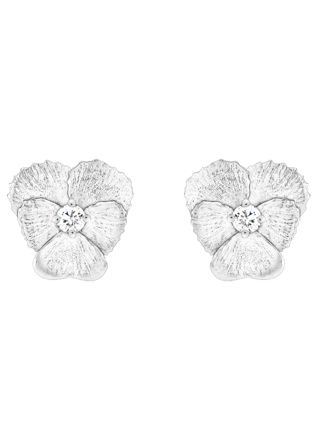 Tammi Jewellery Viola white cz silver earrings S4528Z