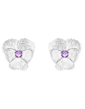 Tammi Jewellery Viola amethyst silver earrings S4529A