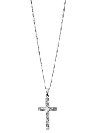 Saurum cross Necklace silver SA5008 10