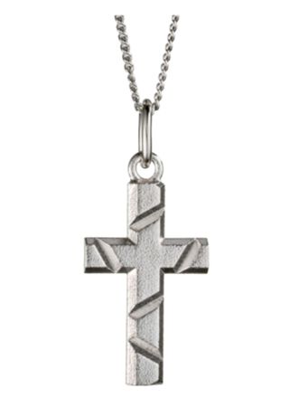 Saurum silver cross necklace SA501200000
