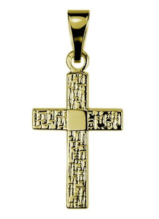 Saurum cross Necklace gold SA7008 00