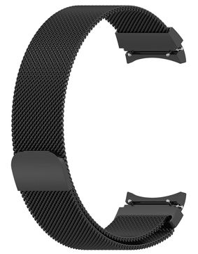 Tiera Samsung Galaxy Watch4 and Watch5 Milanese Steel watch strap black