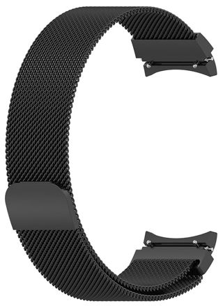 Tiera Samsung Galaxy Watch4 and Watch5 Milanese Steel watch strap black