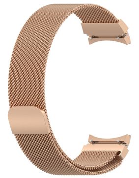 Tiera Samsung Galaxy Watch4 and Watch5 Milanese Steel watch strap rose gold