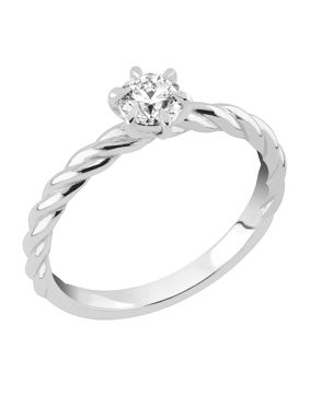 Sandberg Elämänlanka 0.30ct diamond ring twisted shank M-51w