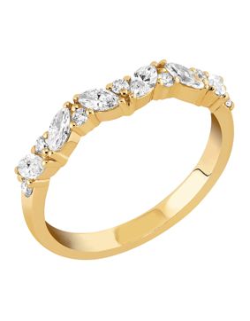 Sandberg Joenmutka row diamond ring 0.44 ct gold M-340k