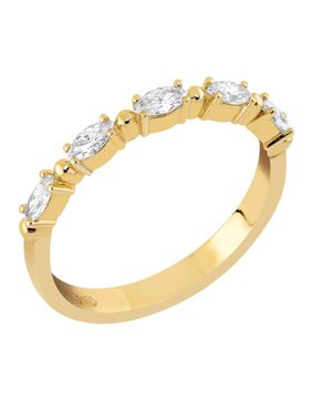 Sandberg Kastepisara row diamond ring 0.28 ct gold M-338k