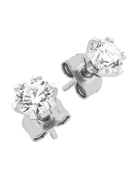 Sandberg Kuunsäde 1ct crown diamond earrings laboratory diamond V-612w-SYN
