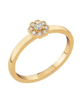 Sandberg Kukkaniitty lab-grown diamond ring halo M-832k-SYN
