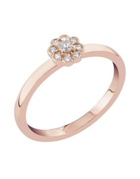 Sandberg Kukkaniitty lab-grown diamond ring halo M-832r-SYN