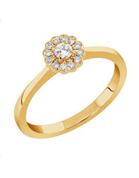 Sandberg Kukkaniitty diamond ring halo M-842k