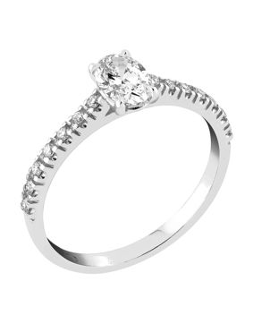 Sandberg Taivaanranta diamond ring 0.64 ct white gold M-445w
