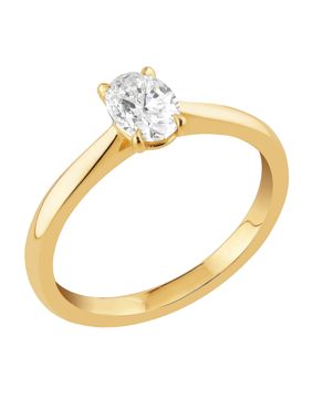 Sandberg Taivaanranta 0.50ct oval laboratory diamond ring M-245k-SYN