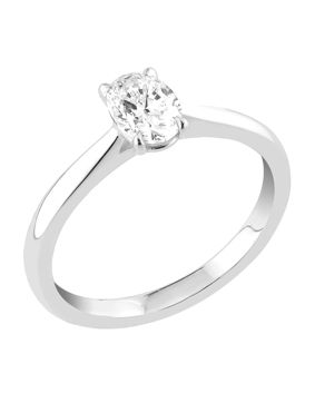 Sandberg Taivaanranta 0.50ct oval laboratory diamond ring M-245w-SYN