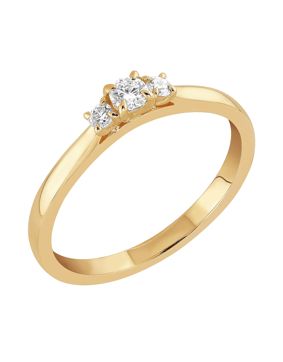 Sandberg Taivaanranta lab-grown diamond ring 0.16ct V-383k-SYN