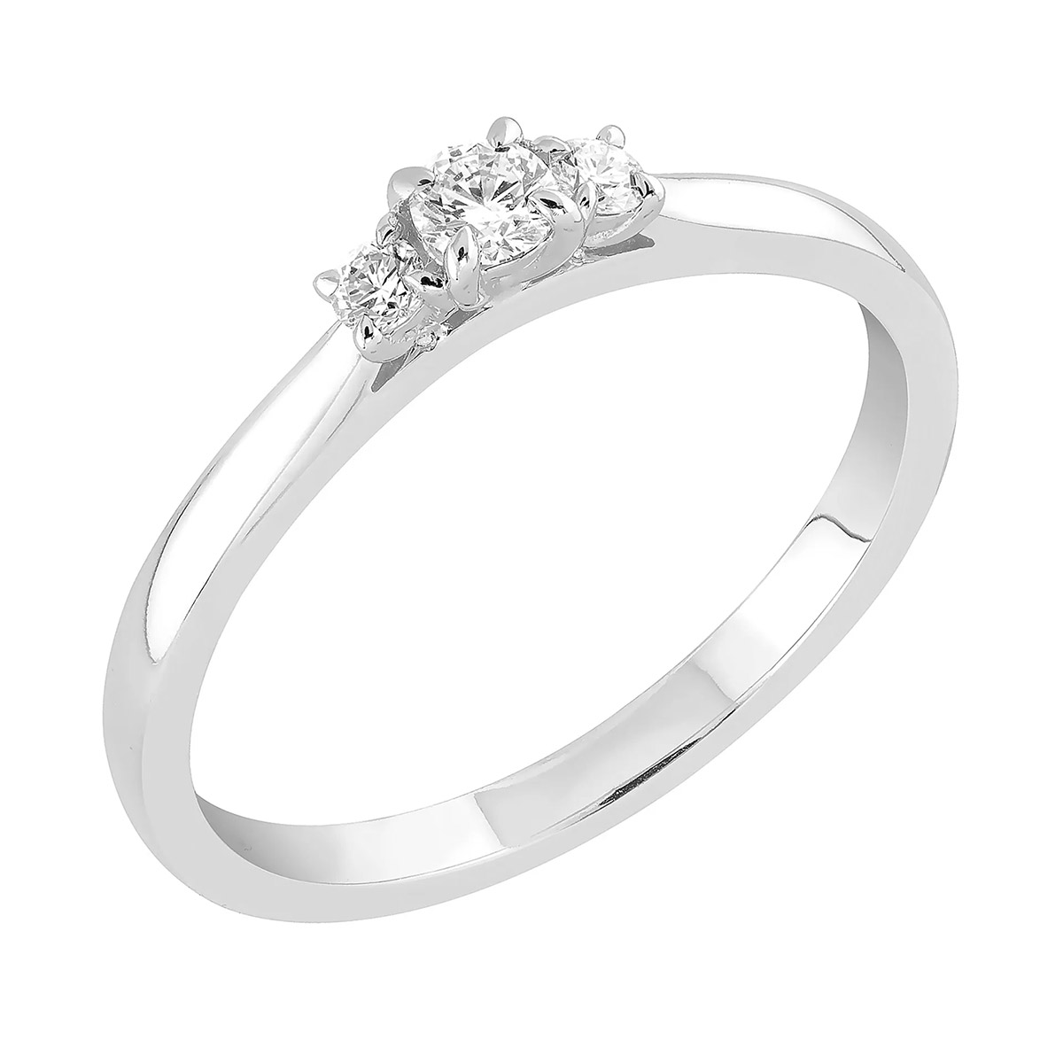 Sandberg Taivaanranta lab-grown diamond ring 0.16ct V-383w-SYN