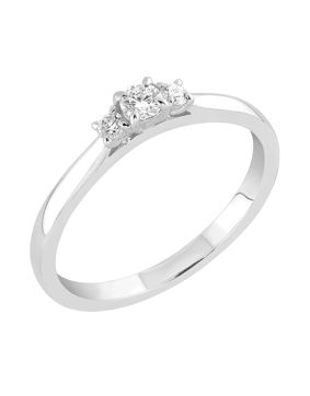 Sandberg Taivaanranta lab-grown diamond ring 0.16ct V-383w-SYN