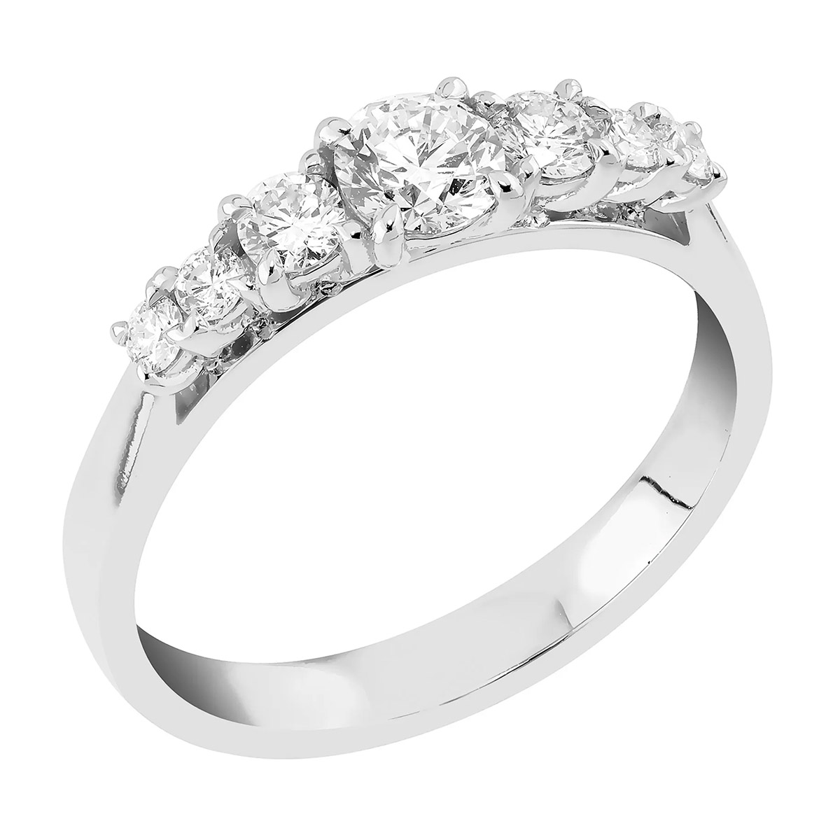 Sandberg Taivaanranta 0.57ct row laboratory diamond ring V-397w-SYN