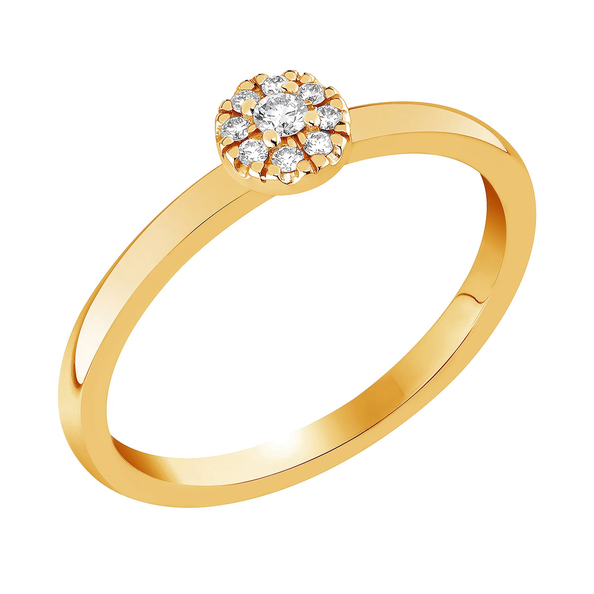 Sandberg Toivomuslähde diamond ring halo S-665k