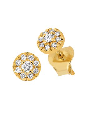 Sandberg Toivomuslähde diamond earrings halo R-665k