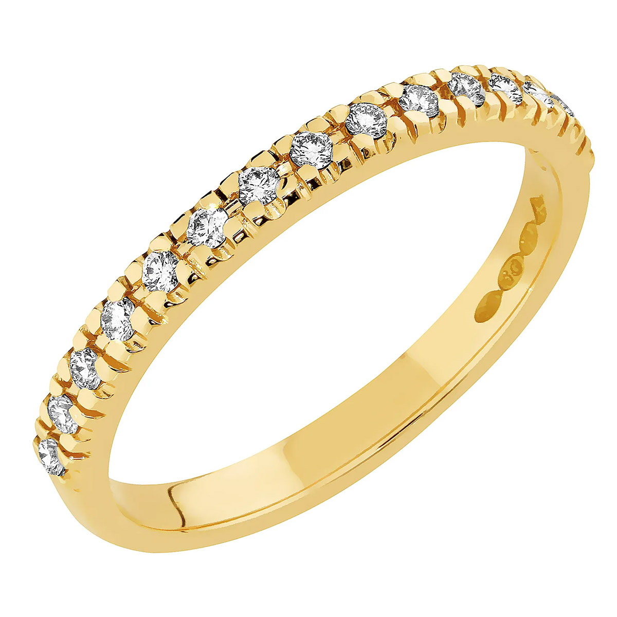 Sandberg Toivomuslähde 0.15ct half-alliance laboratory diamond ring V-720k-SYN-180