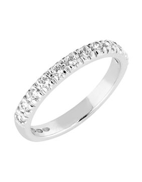 Sandberg Toivomuslähde lab-grown row diamond ring V-760w-SYN
