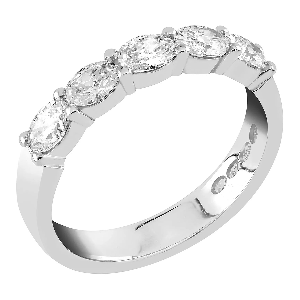 Sandberg Yöpilvi row diamond ring 0.70 ct white gold M-440w