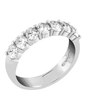 Sandberg Yöpilvi row diamond ring 1.00 ct white gold M-450w