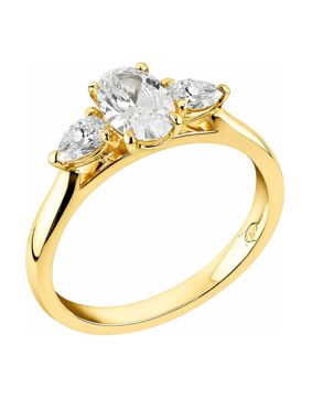 Sandberg Yöpilvi diamond ring 0.95 ct gold V-495k
