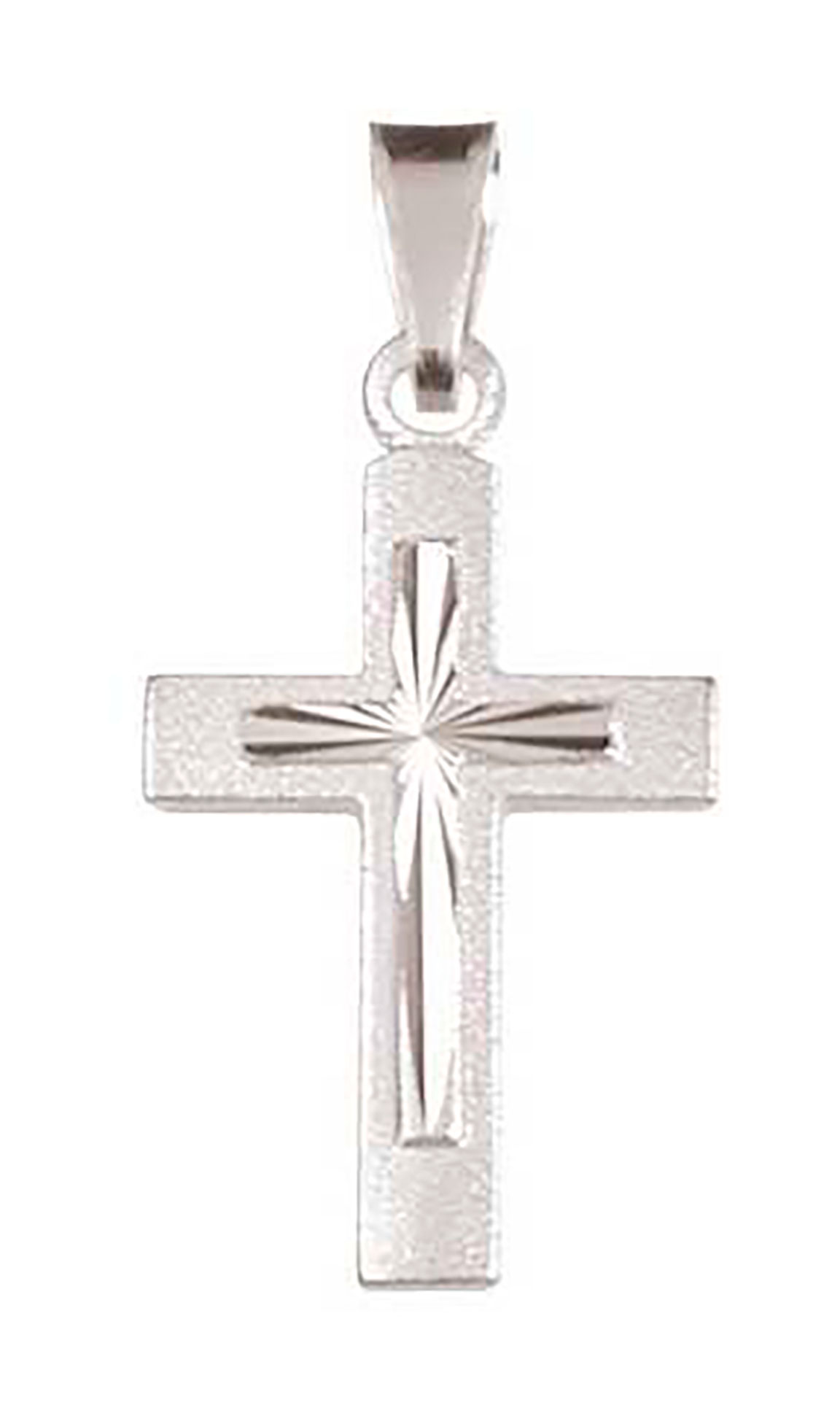 Saurum white gold confirmation cross 8177 00 000