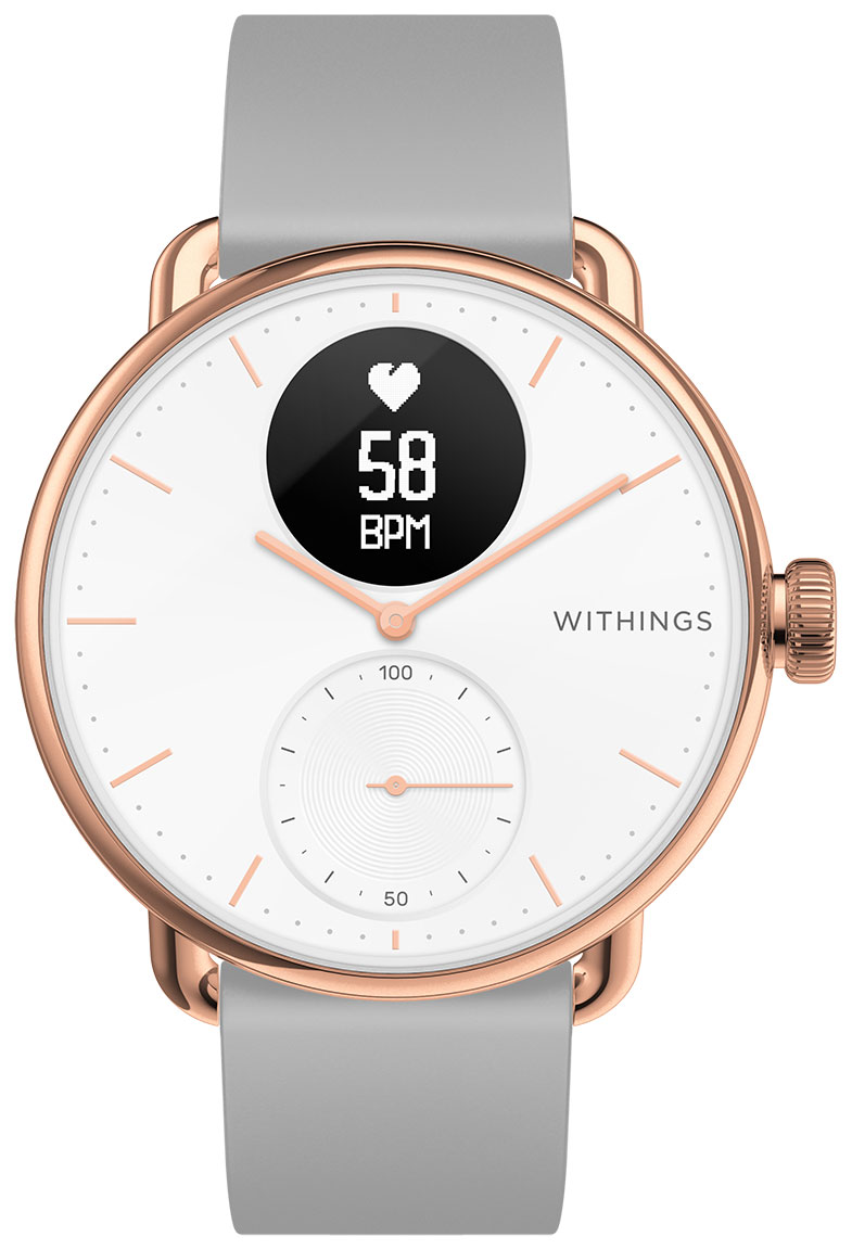 Withings ScanWatch Rose Gold Grey 38mm HWA09 model 5 All Int