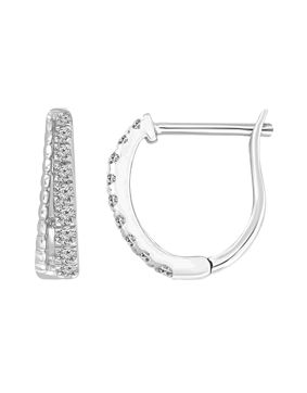 Lykken Elegance white gold diamond earrings 0.16 ct