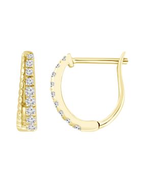 Lykken Elegance gold diamond earrings 0.16 ct