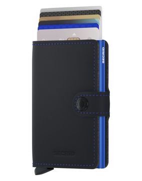 Secrid Miniwallet Matte Black & Blue
